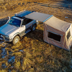 Палатка с автомобильным тентом-маркизой, солнцезащитная РИФ 2х2 м