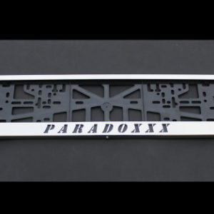 Комплект рамок (2шт.) из нержавеющей стали (надпись по желанию заказчика)