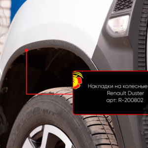 Накладки на колесные арки (вариант 2) Renault Duster 2021-