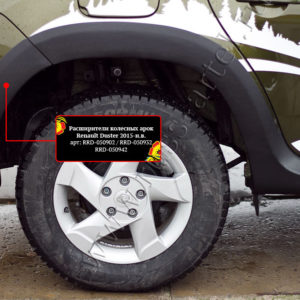 Расширители колесных арок Renault Duster 2015-2020 (I рестайлинг)