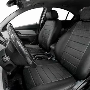 Авточехлы, Renault Duster, (40/60) (кроме комплектации Access) 2021-, экокожа, строчка