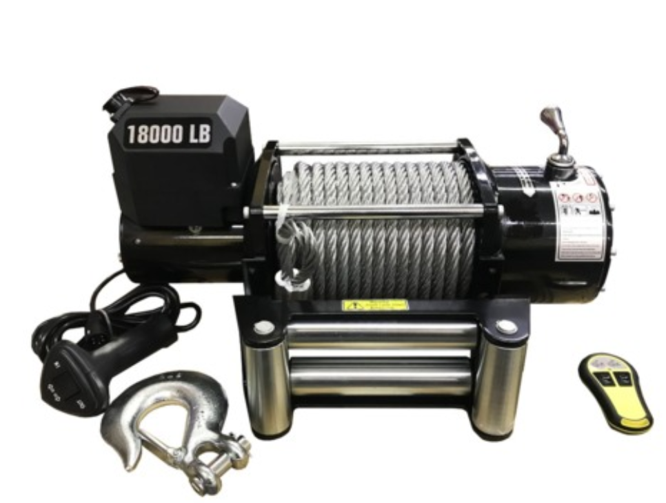 Лебедка автомобильная 4REVO TRX-18000 24V (стальной трос)
