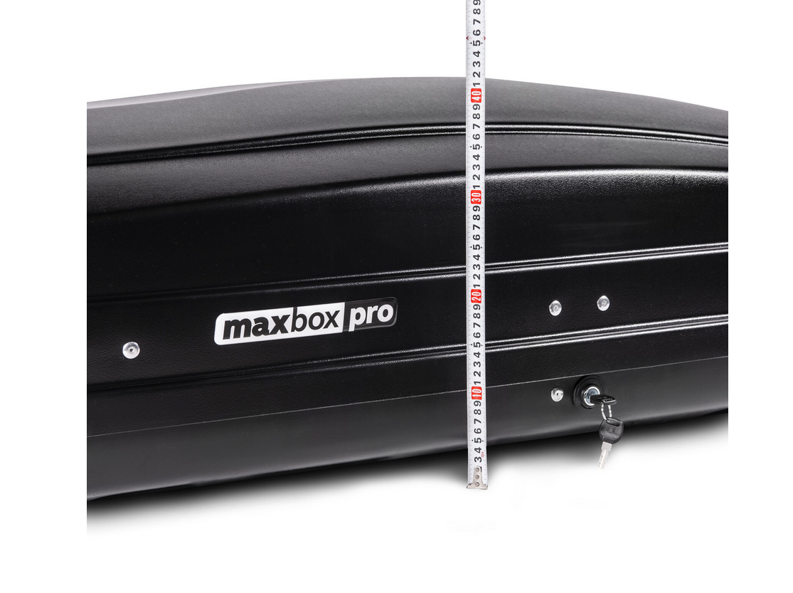 Автобокс MaxBox PRO 520 (большой) черный 196*80*43 см двустороннее открывание (багажный бокс на крышу) — изображение 3